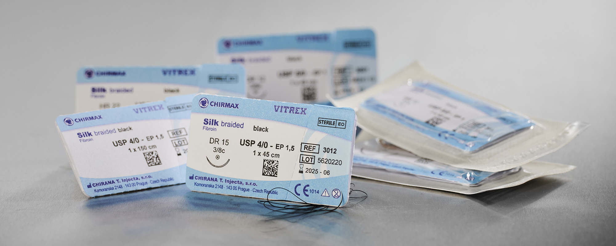 SUTURE VITREX SILK