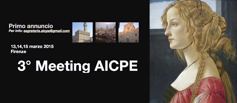 3°CONGRESSO NAZIONALE AICPE – CHIRURGIA ESTETICA ANNO 2015